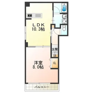 ジュノー Ⅲ【2階】の間取り