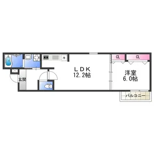 フジパレス長原公園【1階】の間取り
