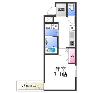 フジパレスあびこⅥ番館【1階】の間取り