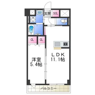 ダイレ・エヌ【503号室】の間取り