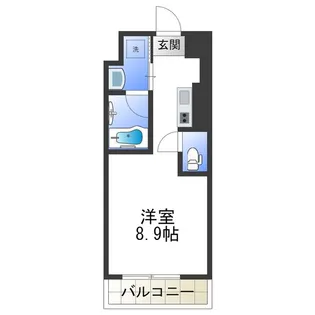 エヌレジデンス新今宮【9階】の間取り