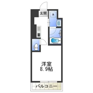 エヌレジデンス新今宮【9階】の間取り