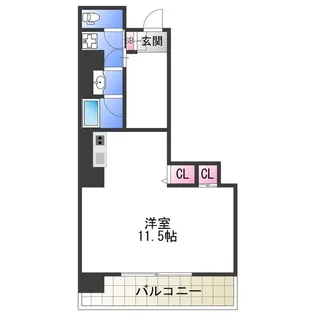 エヌレジデンス新今宮【4階】の間取り