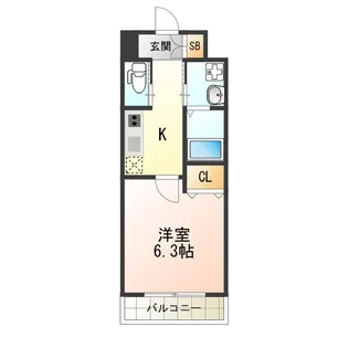 クローバー・グランデ昭和町【5階】の間取り