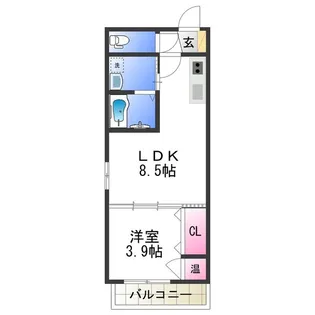 F asecia Crown【2階】の間取り