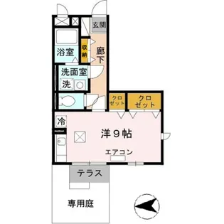 エクレール鷹合【1階】の間取り