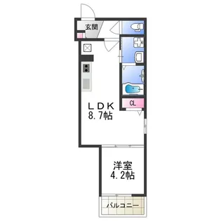 F asecia vague【2階】の間取り