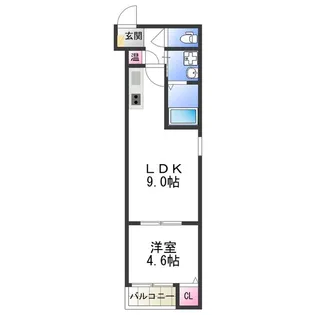 FmaisonCALM【202号室】の間取り