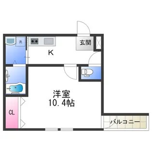 フジパレス長原I番館【1階】の間取り