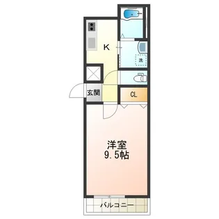 フジパレス遠里小野Ⅱ番館【2階】の間取り