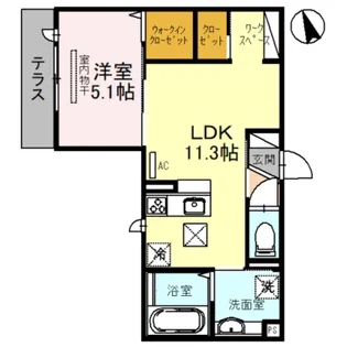 RayMaison住吉大社【1階】の間取り