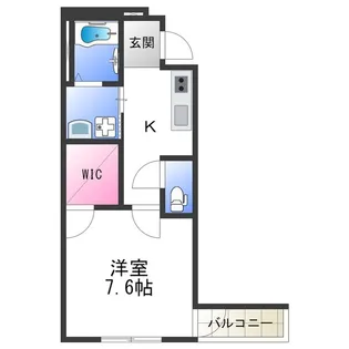 フジパレス中加賀屋Ⅴ番館【3階】の間取り