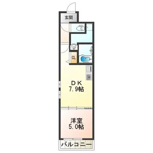 フジパレス清水丘Ⅱ番館【1階】の間取り