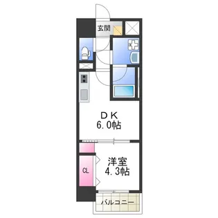 グランパシフィックPINE Luxe【2階】の間取り