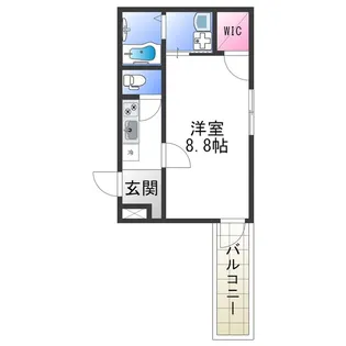 フジパレス天王寺東Ⅲ番館【3階】の間取り