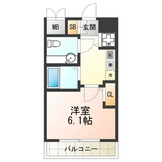 ジュネス東住吉【1002号室】の間取り