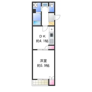 ラルーチェ杉本町【1階】の間取り