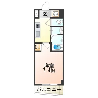 グランディール阪南町Ⅲ番館【7階】の間取り