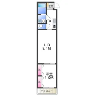 MarkVilla安立【2階】の間取り