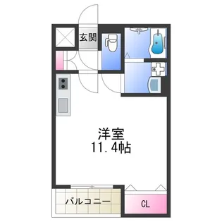 Luce御崎【0101号室】の間取り