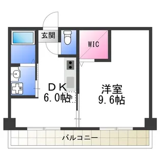 双輪建物第八コーポ【3階】の間取り