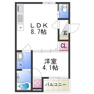 F asecia heulan【0303号室】の間取り