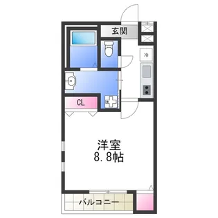 フジパレス杉本町駅西Ⅴ番館【1階】の間取り