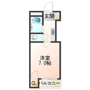 トルネード南住吉【1階】の間取り