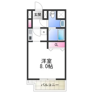 レグルス阿倍野【4階】の間取り