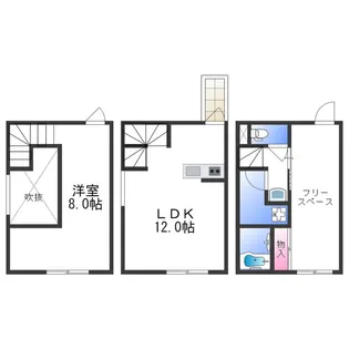 Cuort and Roji福Ⅱ【1階】の間取り