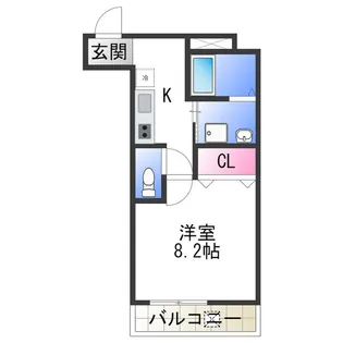 Fujipalace セ・パルティ住之江壱番館【0107号室】の間取り