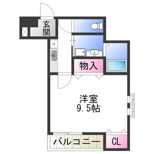 フジパレス山之内Ⅱ番館【1階】の間取り