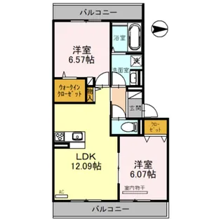 Sinfaria YUZATO C棟【2階】の間取り