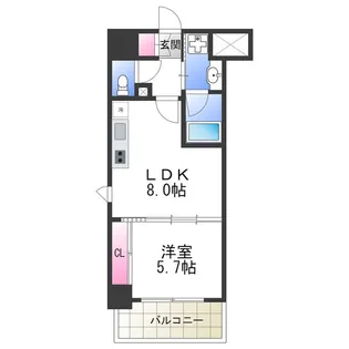 オルフェア鶴ヶ丘駅前【0202号室】の間取り