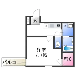 フジパレス杉本町駅西Ⅵ番館【1階】の間取り