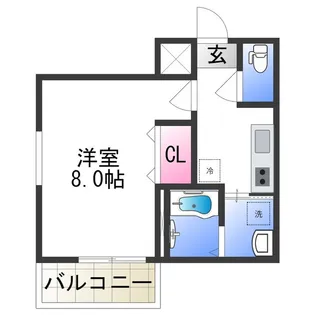 フジパレス杉本町駅西Ⅵ番館【1階】の間取り