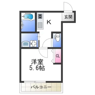 フジパレス杉本町駅北【2階】の間取り