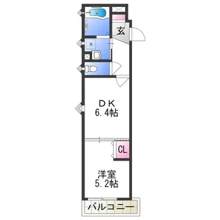 ラモーナ玉出東Ⅲ【3階】の間取り