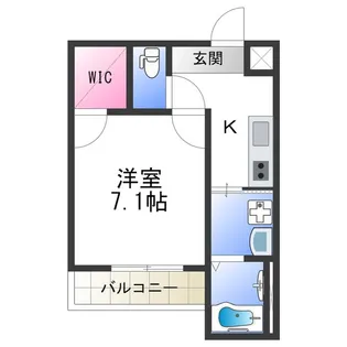 フジパレス平野上町Ⅱ番館【2階】の間取り