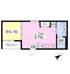Fメゾン北加賀屋Ⅰ番館【2階】の間取り