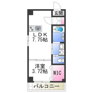 リベラ山坂【3階】の間取り