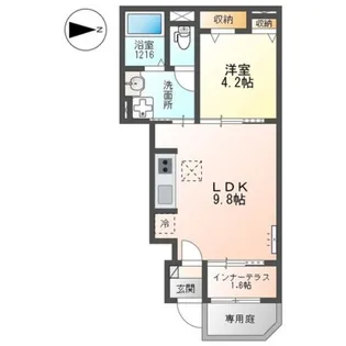 TMフォルトゥーナ【0106号室】の間取り