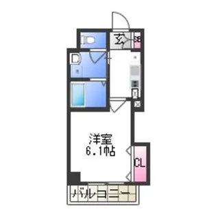 みおつくし岸里Ⅱ【3階】の間取り