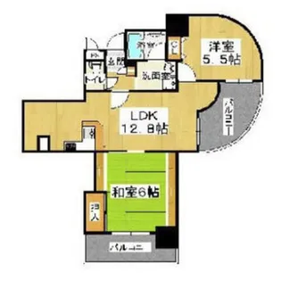 フェルザ住之江公園【1201号室】の間取り