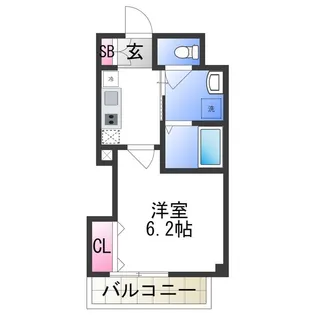 みおつくし岸里Ⅲ【4階】の間取り