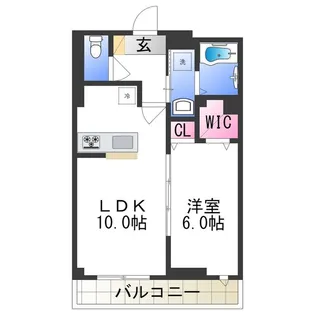 Maison Blanche Nagai【1階】の間取り
