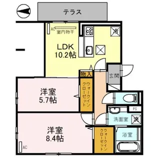 グランシャリオ【1階】の間取り