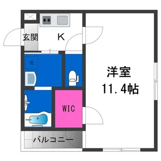 フジパレス山之内【0201号室】の間取り