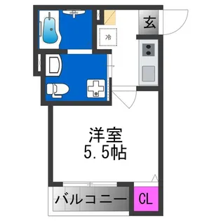 CRASTINE住吉大社【3階】の間取り