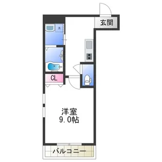 フジパレス今川駅東Ⅴ番館【3階】の間取り